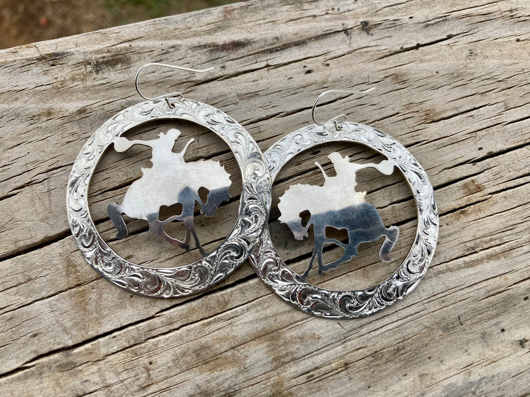 Bucking Bronco Earrings