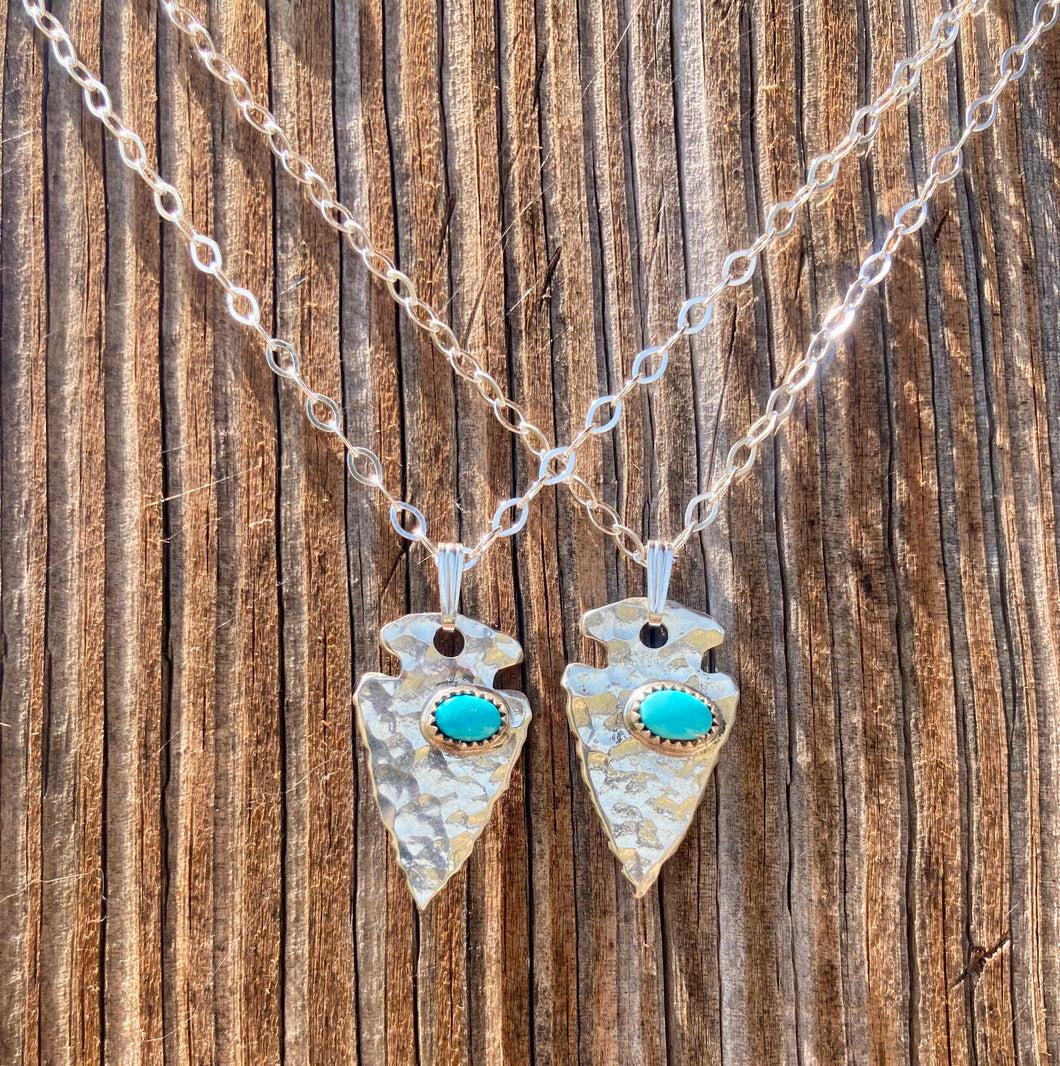 Turquoise online arrowhead pendant
